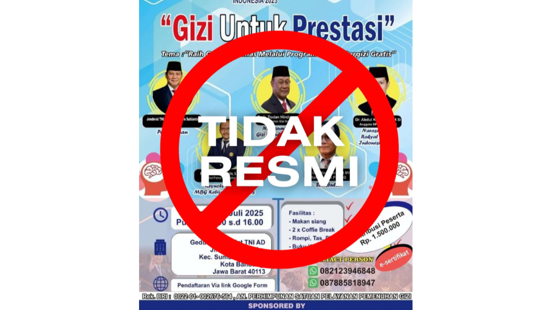 BGN Sumatera Utara Tegaskan Kegiatan Deklarasi dan Seminar PSPPG di Bandung Bukan Kegiatan Resmi